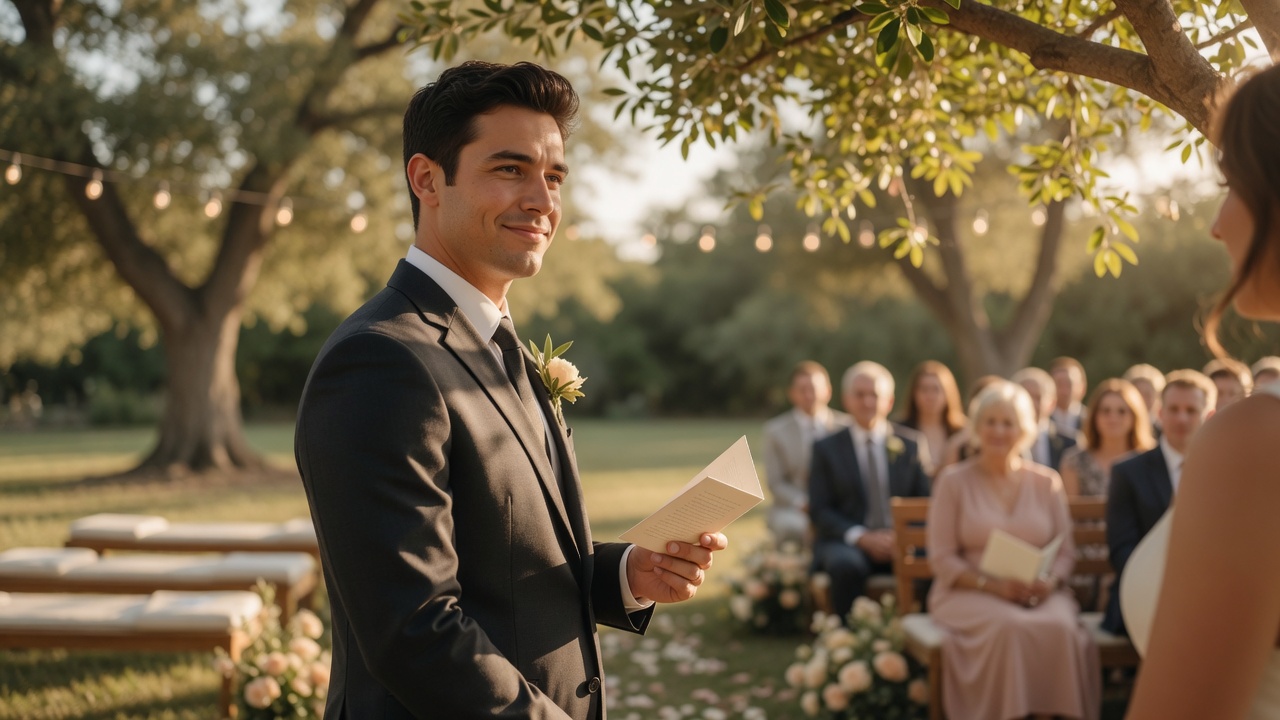 Cool Wedding Vows for Him: Confident Examples That Don't Try Too Hard