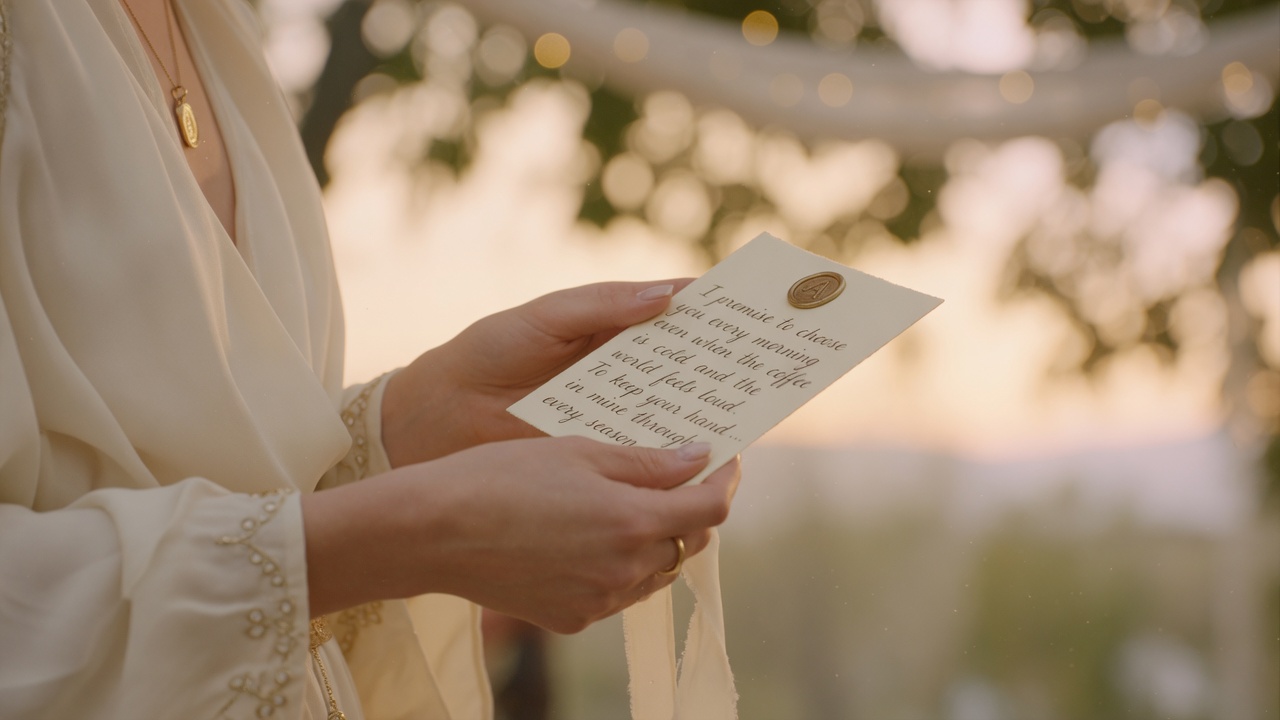 how to say your wedding vows