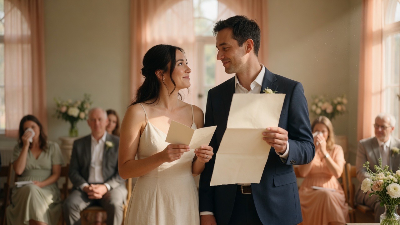ideal word count and duration for wedding vows